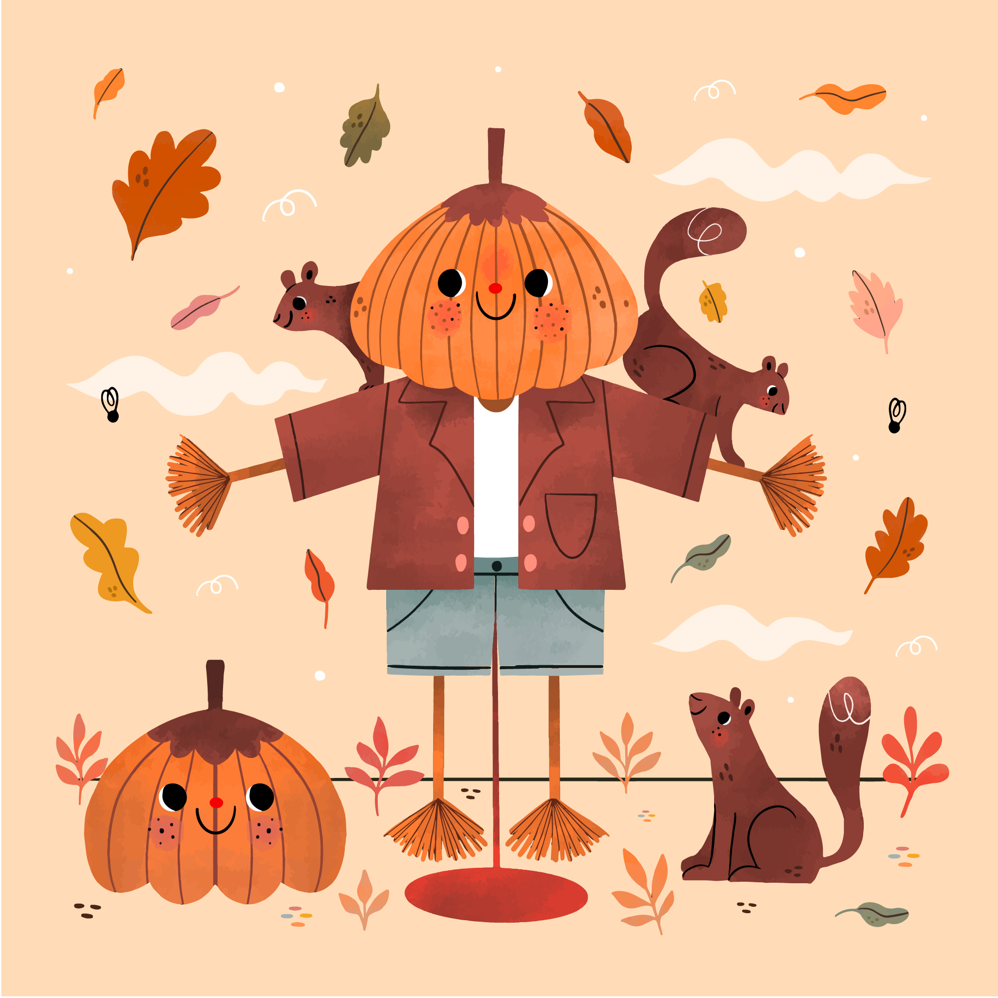 Pumpkin Scarecrow