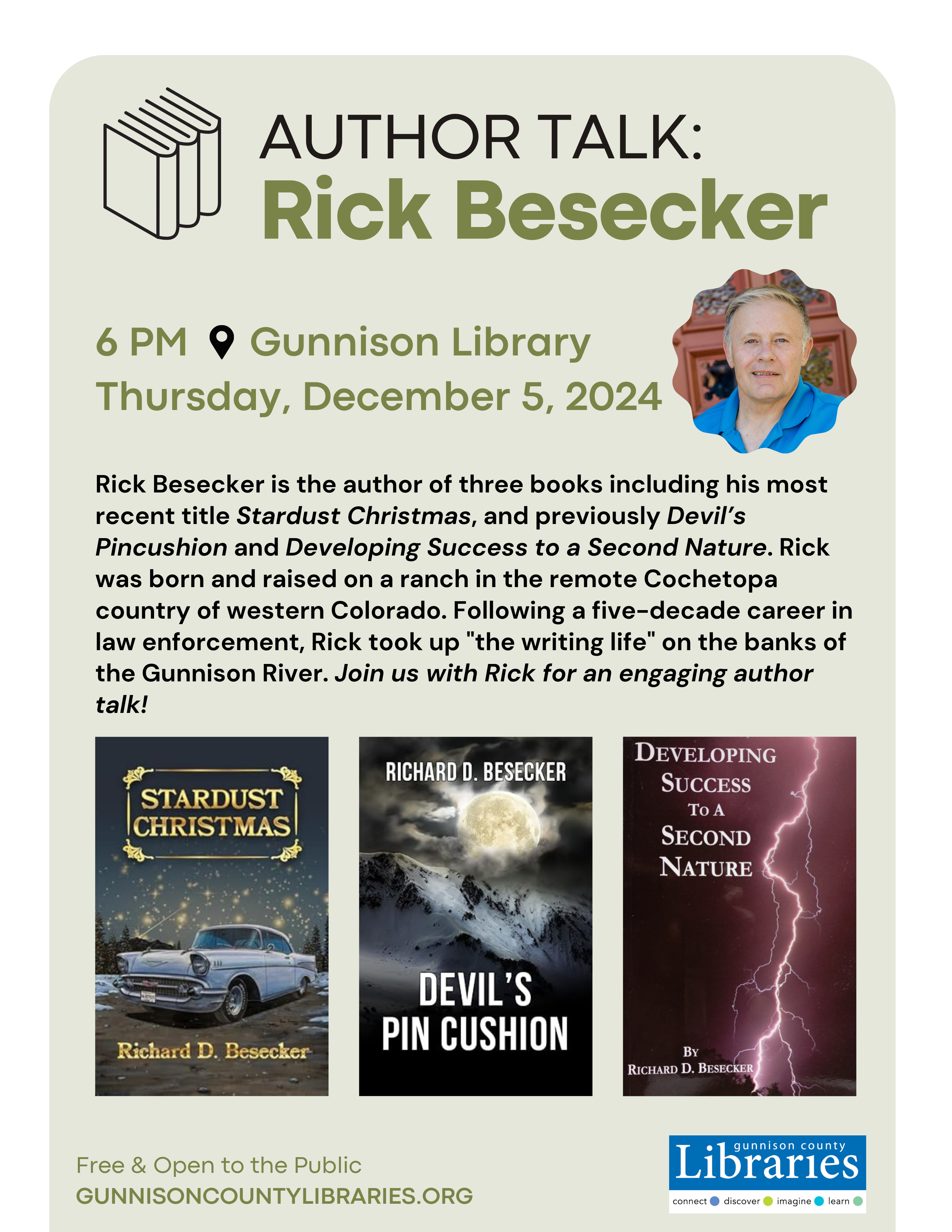 Author Talk: Rick Besecker - Gunnison County Library