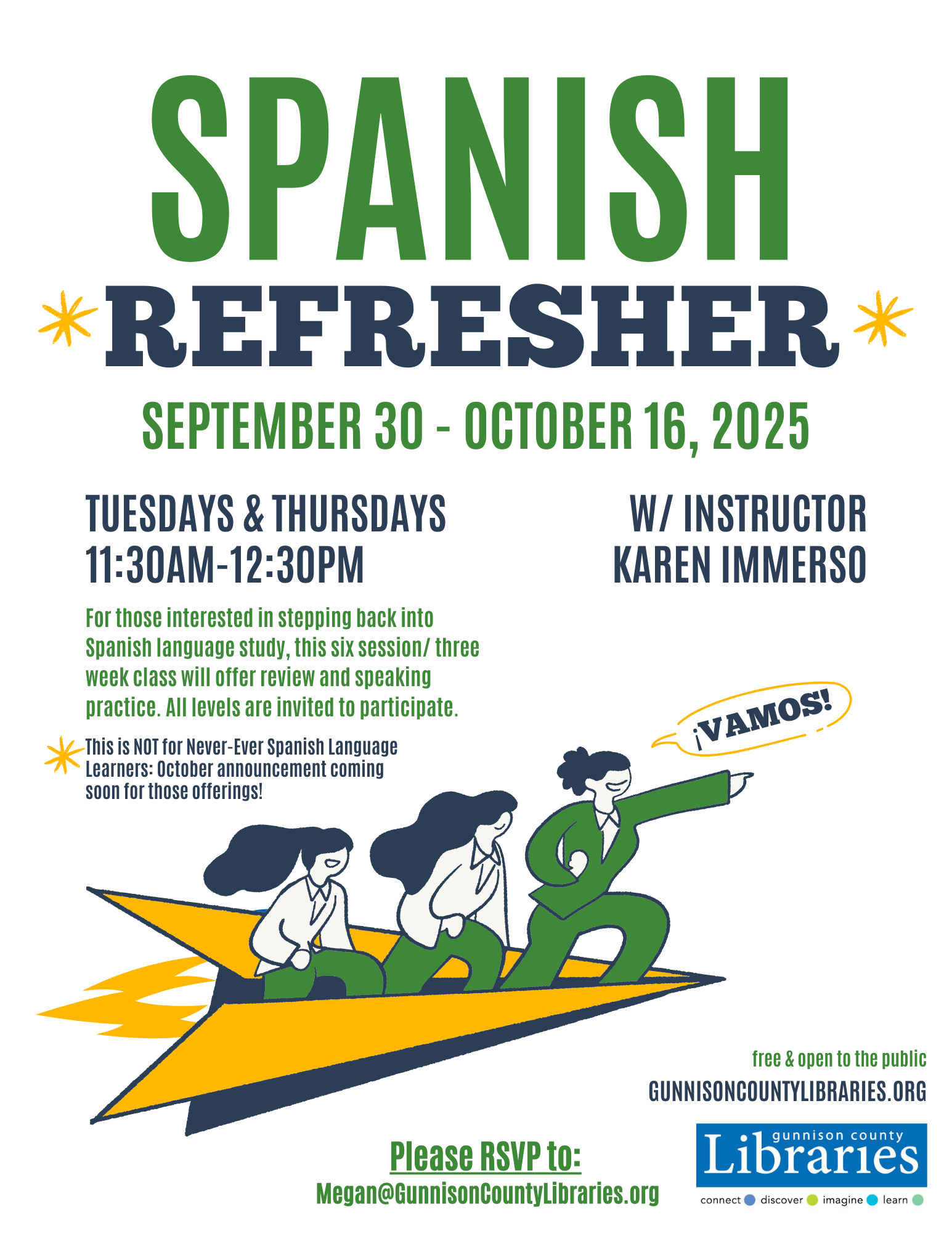 Spanish Refresher Course - Gunnison County Library