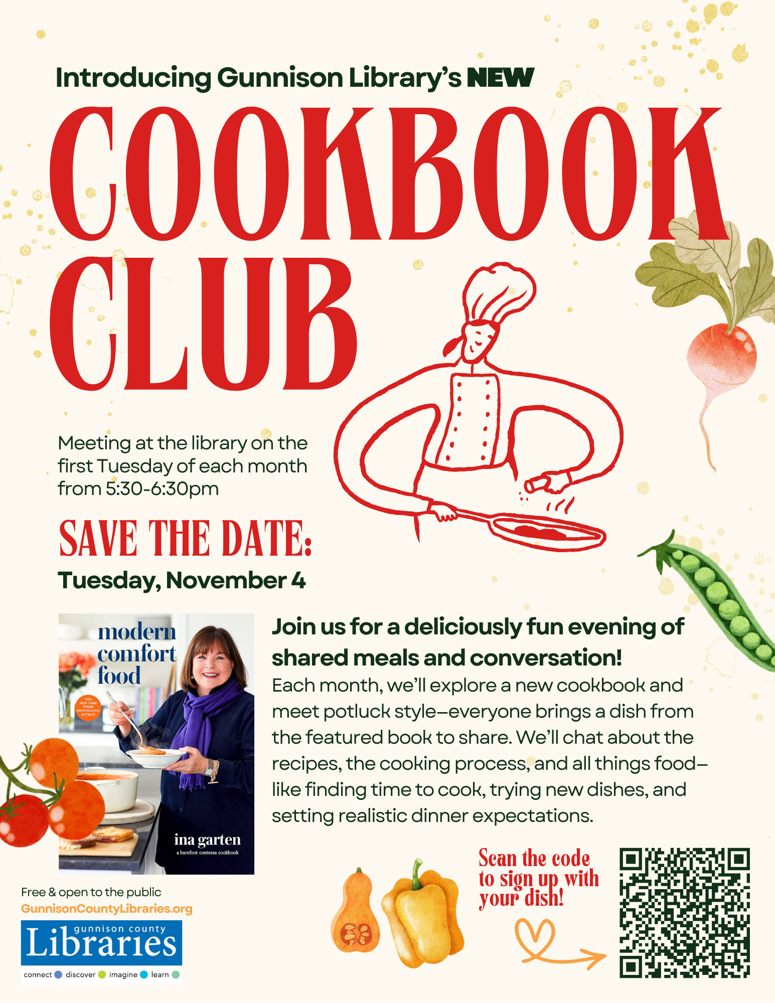 Library Cooking Club Cookbook Club - Gunnison County Library